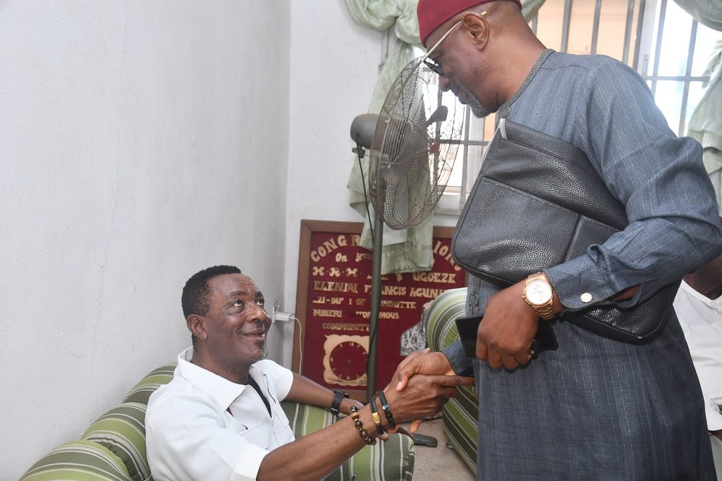A warm handshake during a home visit