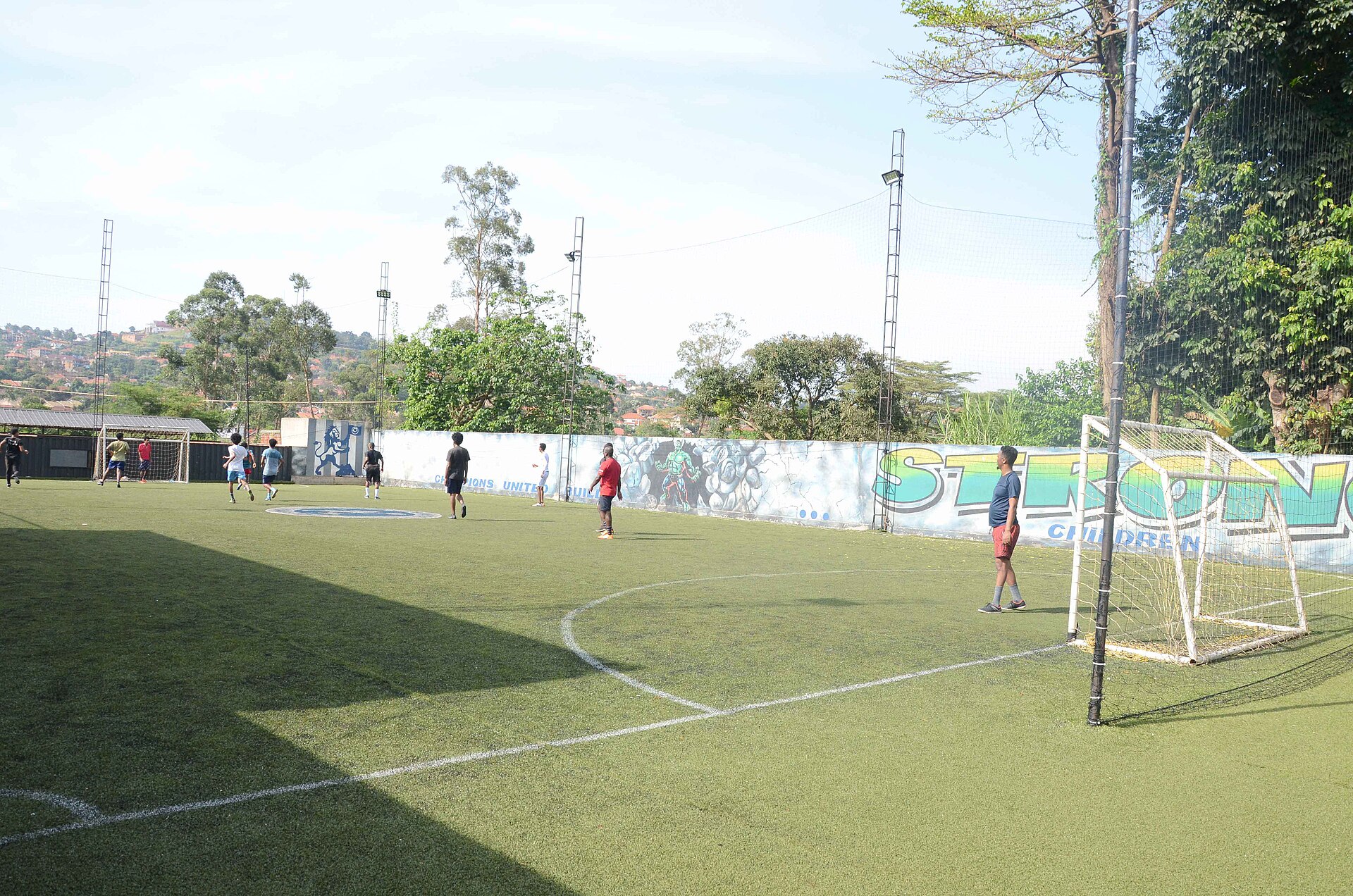 An open playing field in Ggaba